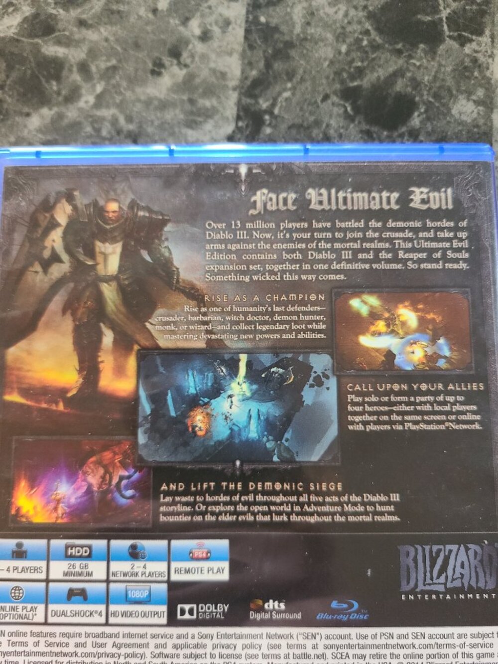 PS4 Diablo Lii 3 reaper of Souls Ultimate Evil Edition - Picture 4 of 7